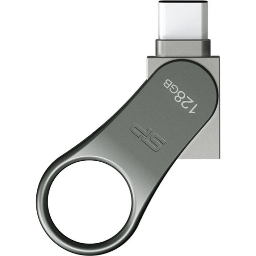 Stick Memorie Silicon Power Mobile C80 128GB, USB-C/A 3.0, Silver