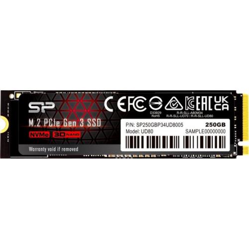 SSD Silicon Power UD80 250GB, PCI Express 3.0 x4, M.2 2280
