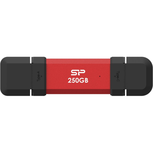 SSD portabil Silicon Power DS72, 250GB, USB-C/A, Red