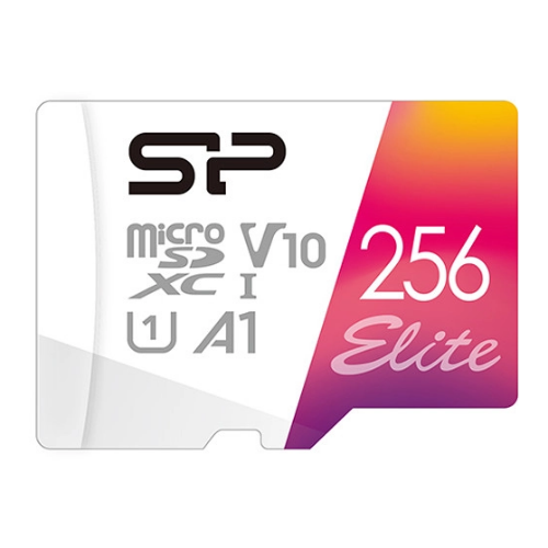 Memory Card microSDXC Silicon Power Elite 256GB, Class 10, UHS-I U1, V10, A1 + Adaptor SD