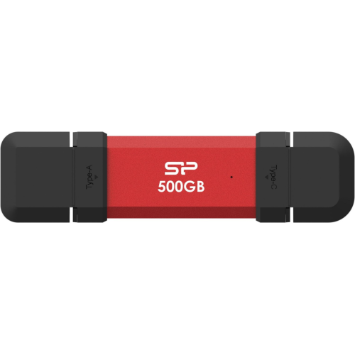 SSD portabil Silicon Power DS72, 500GB, USB-C/A, Red
