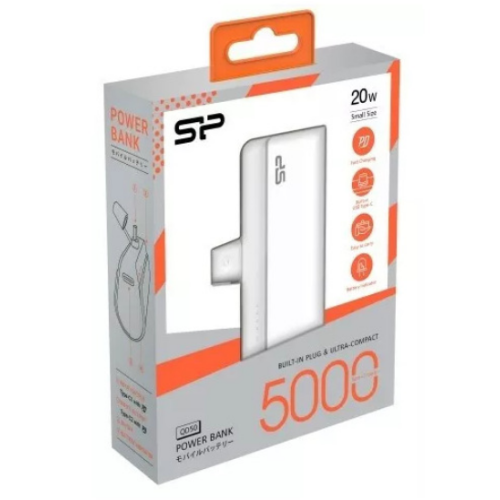Baterie portabila Silicon Power QD50, 5000 mAh, 1 x USB-C, White