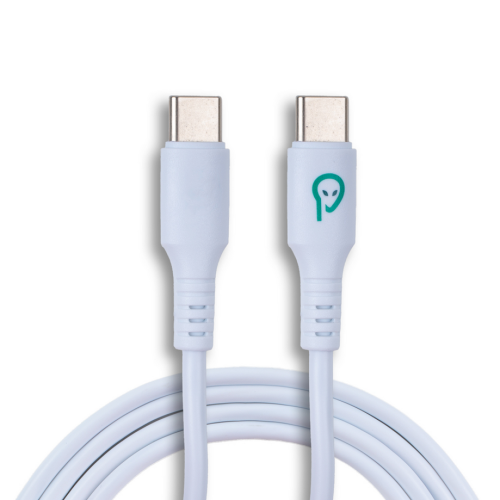 Cablu de date Spacer SPDC-TYPEC-TYPEC-PVC-BK-1.0, USB-C male - USB-C male, 1 m, White