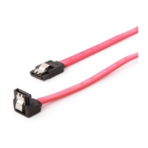 Cablu Spacer SPIC-SATA-SATA90-0.5m, SATA3 - SATA3, 0.50m, Red
