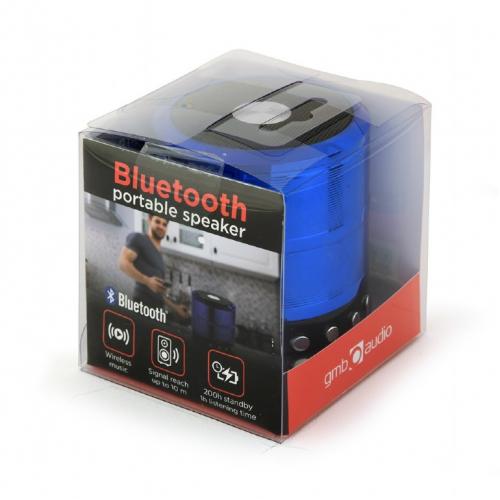 Boxa portabila Gembird SPK-BT-08-B, Bluetooth, Blue