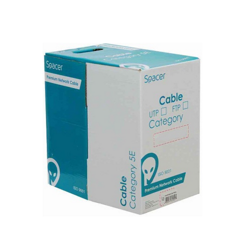 Rola cablu retea Spacer SPLC-UCAT6-CCA-100, UTP, CAT6, 100 m, White