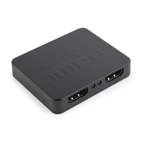 Splitter KVM Gembird, 2x HDMI, Black