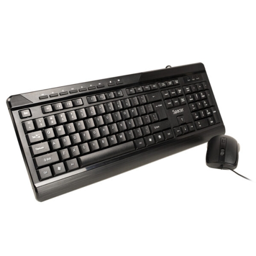 Kit Spacer SPOK-WD-02 - Tastatura, USB, Black + Mouse Optic, USB, Black