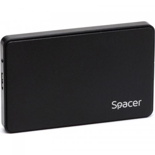 Rack HDD Spacer SPR-25612, USB 3.0, 2.5inch, Black