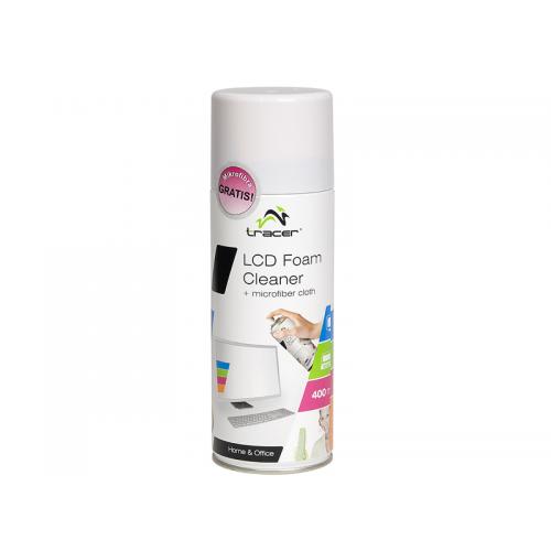 Spuma curatare LCD Tracer, 400 ml + Microfiber