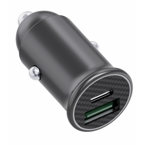 Incarcator auto Serioux SRXA-CC30, 1 x USB-C, 1 x USB-A, 60 W, Black