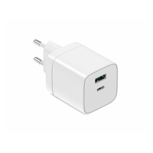 Incarcator retea Serioux SRXA-WC34, 1 x USB-A, 1 x USB-C, 45 W, White