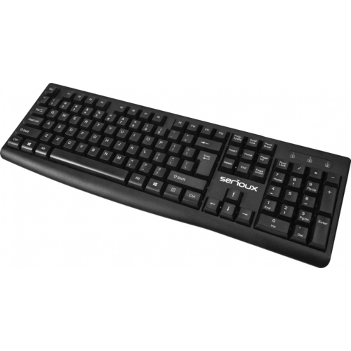 Kit Serioux SRXK-SKBM996WD - Tastatura, USB, Black + Mouse Optic, USB, Black