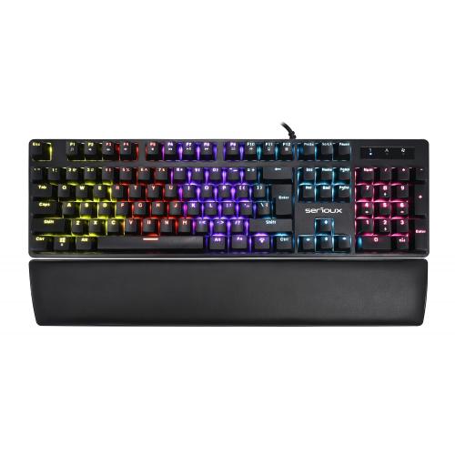 Tastatura Serioux Vladis, RGB LED, USB, Black
