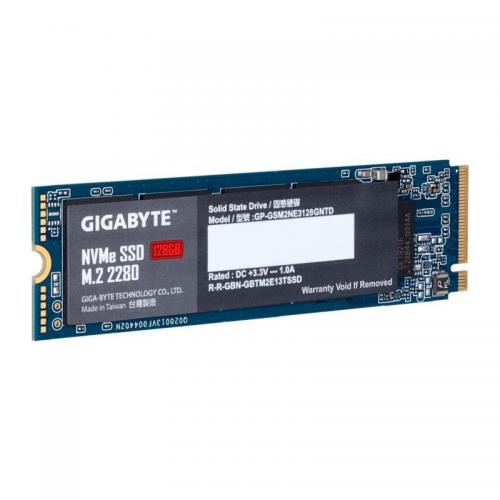SSD Gigabyte NVMe, 128GB, PCI Express 3.0 x4, M.2