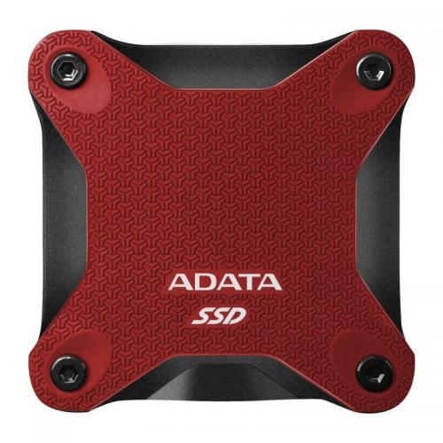 SSD portabil ADATA SD600Q, 240GB, USB 3.1, Red