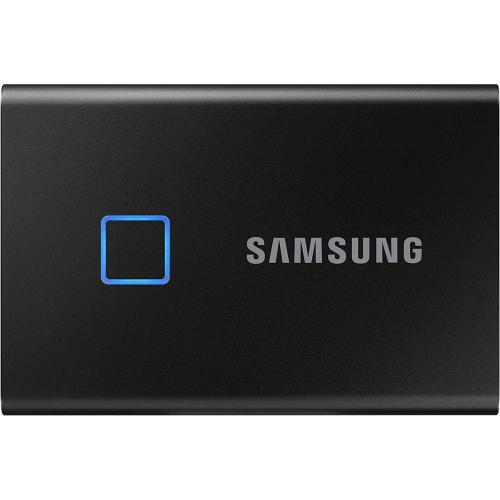 SSD Portabil Samsung T7 Touch, 1TB, USB-C 3.1, Metallic Black