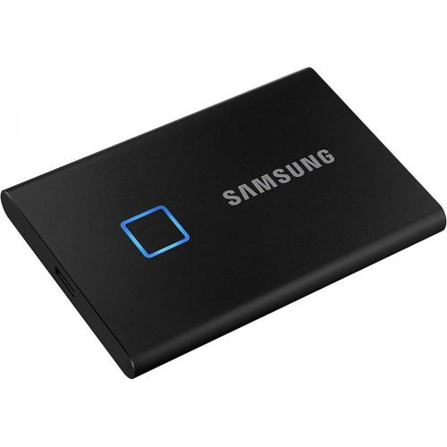 SSD Portabil Samsung T7 Touch, 1TB, USB-C 3.1, Metallic Black