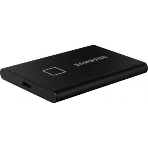 SSD Portabil Samsung T7 Touch, 1TB, USB-C 3.1, Metallic Black