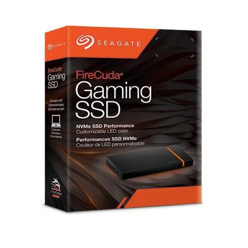 SSD Portabil Seagate FireCuda Gaming, 2TB, USB 3.2 Gen 2x2, Black