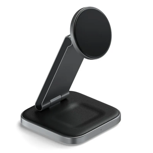 Incarcator Wireless Satechi 2-in-1 Foldable Qi2, Space Gray