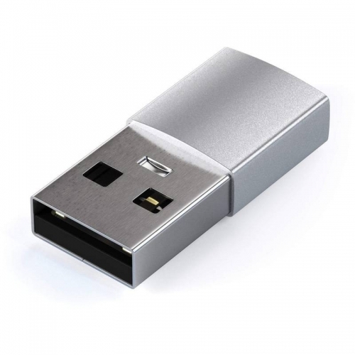 Adaptor Satechi ST-TAUCS, 1 x USB-A male - USB-C female, Silver