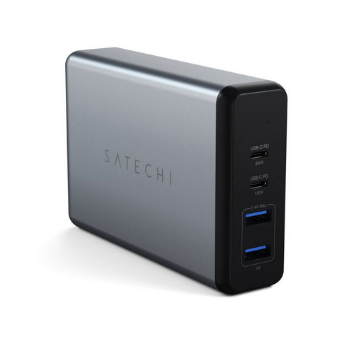 Incarcator retea Satechi ST-TC108WM, 2 x USB-C, 2 x USB, Space Grey