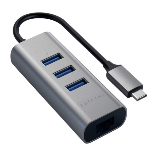 Hub USB Satechi ST-TC2N1USB31AS, 3 x USB 3.2 gen 1, Space Grey