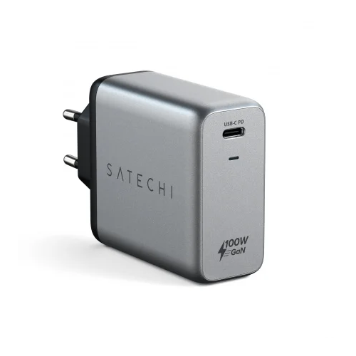 Incarcator retea Satechi ST-UC100WSM-EU, 1 x USB-C, 100W, Space Grey