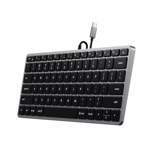 Tastatura Satechi Slim W1, Layout US, USB-C, Space Gray