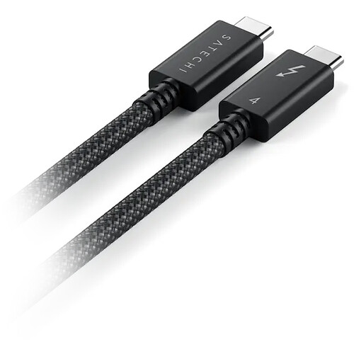 Cablu de date Satechi Thunderbolt 4 Pro, USB-C male - USB-C male, 1m, Black