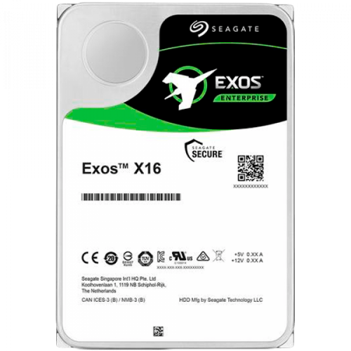 Hard Disk Server Seagate Exos X16, 14TB, SED, SATA, 256MB, 3.5inch