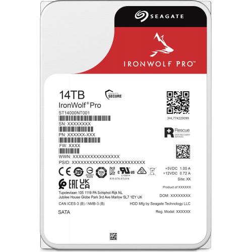 Hard Disk Server Seagate IronWolf PRO 14TB, SATA, 256MB, 3.5inch