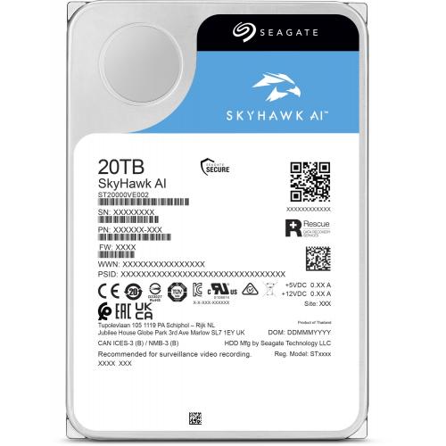 HDD intern Seagate, 3.5, 20TB, SkyHawk, SATA3, 7200rpm, 256MB