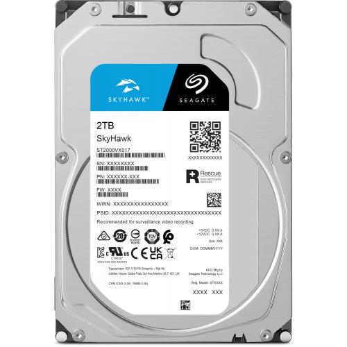 HDD intern SEAGATE, 3.5, 2TB, SkyHawk, SATA3, 5400rpm, 256MB