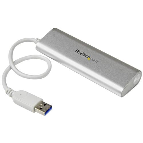 Hub USB Startech ST43004UA, 4x USB 3.2 gen 1, Silver