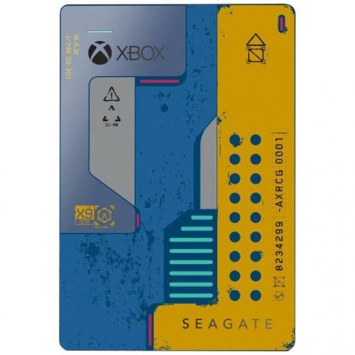 Hard Disk portabil Seagate Game Drive pentru Xbox Cyberpunk 2077 Edition 5TB, USB 3.0, 2.5inch, Blue-Yellow