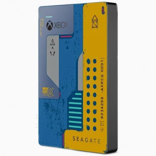 Hard Disk portabil Seagate Game Drive pentru Xbox Cyberpunk 2077 Edition 5TB, USB 3.0, 2.5inch, Blue-Yellow