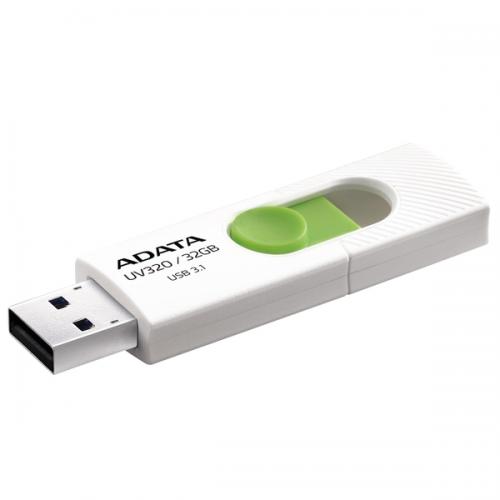 Stick Memorie AData UV320 32GB, USB 3.1, White-Green