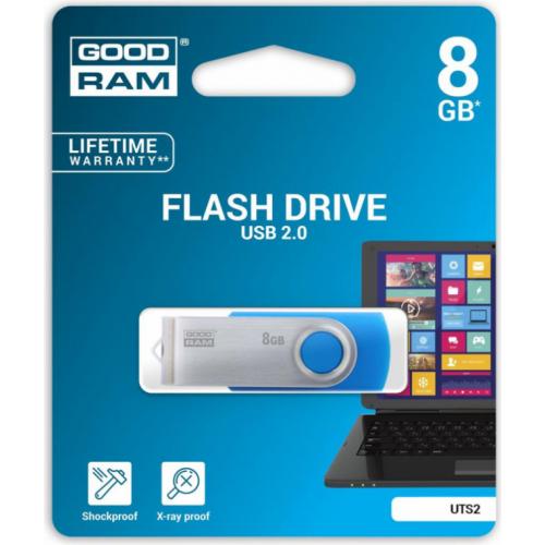 Stick memorie Goodram UTS2, 8GB, USB 2.0, Blue