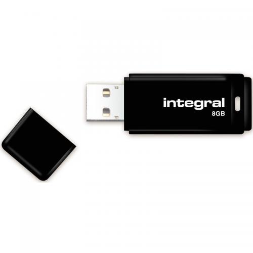 Stick Memorie Integral 8GB, USB 2.0, Black