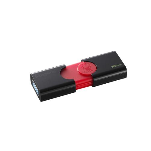 Stick Memorie Kingston DataTraveler 106, 16GB, USB 3.1, Black-Red