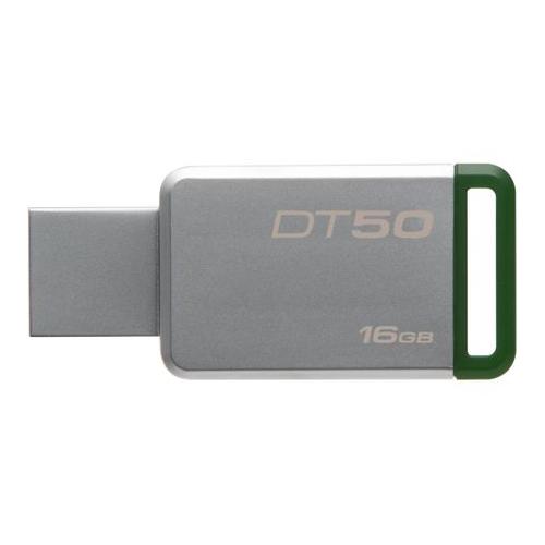 Stick Memorie Kingston DataTraveler 50 16GB, USB3.0, Metal/Green
