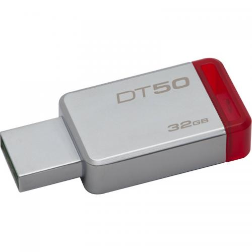 Stick Memorie Kingston DataTraveler 50 32GB, USB3.0, Metal/Red