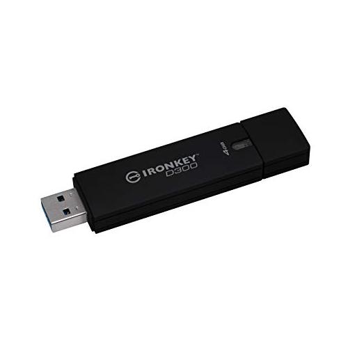 Stick Memorie Kingston IronKey D300S 256-bit XTS ecnryption, 4GB, USB 3.1, Black