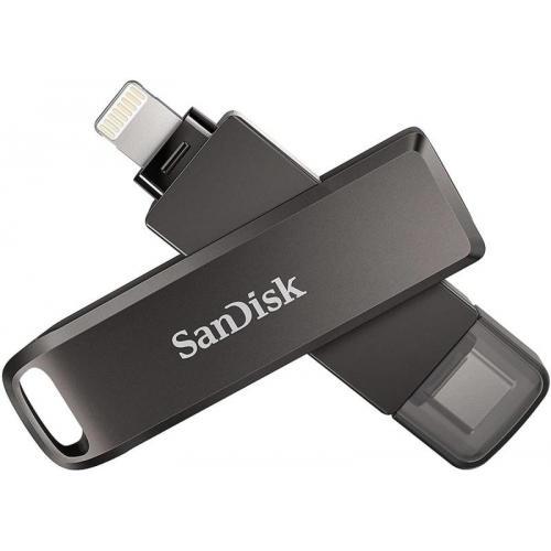 Stick Memorie Sandisk by WD iXpand 128GB, USB-C/Lightning, Black