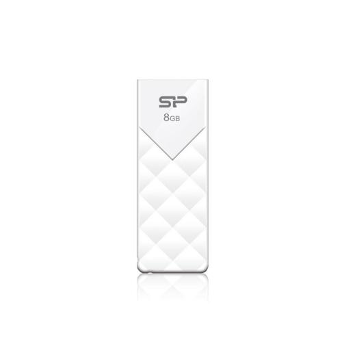 Stick Memorie Silicon Power Ultima U03 8GB, USB 2.0, White