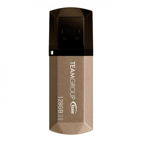 Stick memorie TeamGroup C155 128GB, USB 3.0, Gold