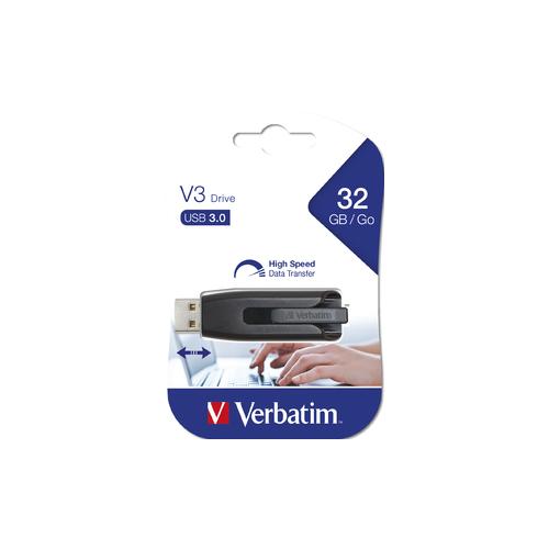 Stick memorie Verbatim Store 'n' Go V3 32GB, USB 3.0, Black