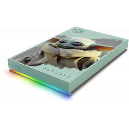 Hard Disk Portabil Seagate Grogu Special Edition FireCuda, 2TB, USB 3.0, Turquoise